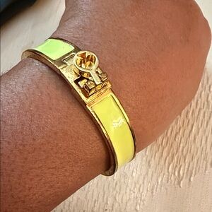 Kate Spade Gold and Neon Yellow Bracelet